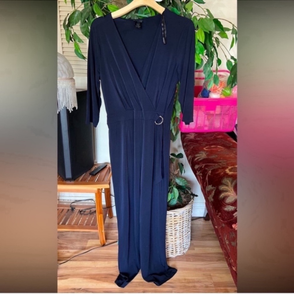 Enfocus Studio Midnight Blue Jumpsuit